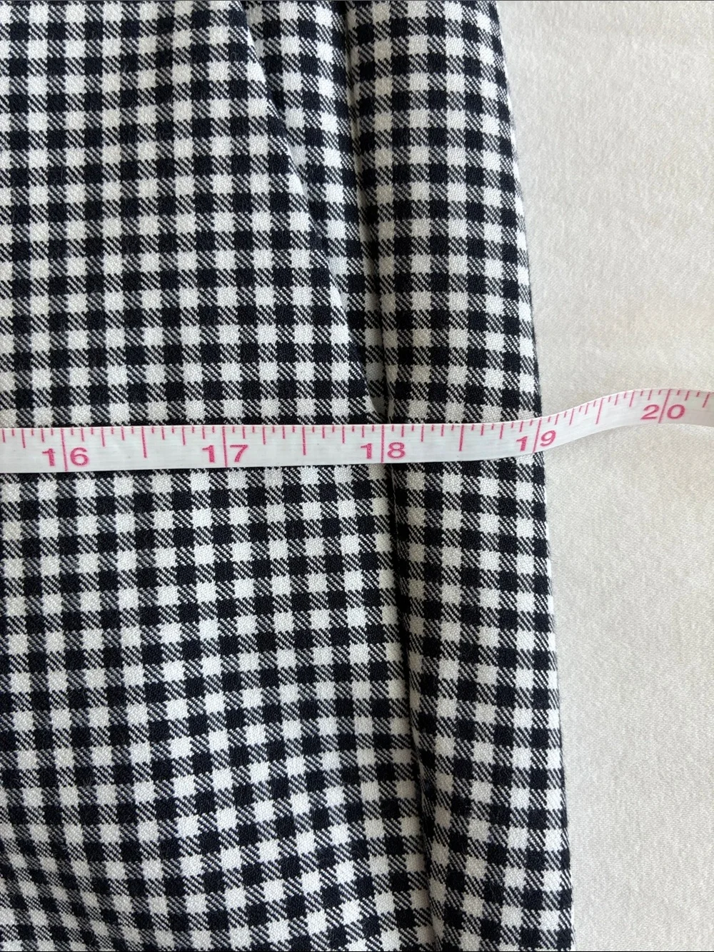 J Crew Cameron Gingham Pants in Black and White, Size 10
